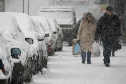Сильный снегопад в Волгоградской области